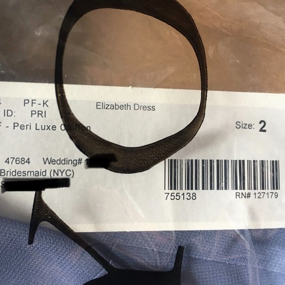 Jenny Yoo Bridesmaid Dress Elizabeth (in Peri) - Picture 4 of 4